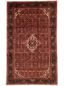 200X327 絨毯 オリエンタル ホセイナバード ブラック/ダークレッド (ウール, ペルシャ/イラン) Carpetvista