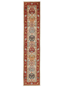  Kazak Fine Rug 83X426 Wool Brown/Dark Red Small Carpetvista