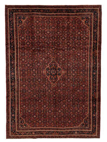  Persischer Hosseinabad Teppich 230X322 Schwarz/Dunkelrot (Wolle, Persien/Iran)