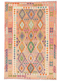 Tappeto Orientale Kilim Afghan Old Style 202X297 Marrone/Arancione (Lana, Afghanistan)