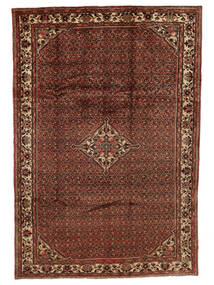 Hosseinabad Teppich 210X307 Schwarz/Braun Wolle, Persien/Iran Carpetvista
