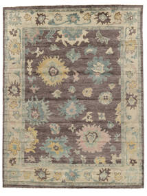  Orientalischer Usak Indisch Teppich 235X306 Braun/Dunkelgelb Wolle, Indien Carpetvista