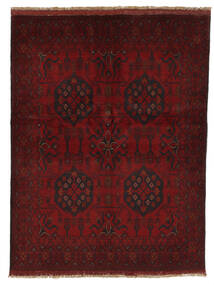  Orientalsk Afghan Khal Mohammadi Tæppe 150X197 Sort/Mørkerød Uld, Afghanistan Carpetvista