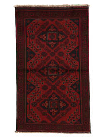 Afghan Khal Mohammadi Vloerkleed 70X120 Zwart/Donkerrood Wol, Afghanistan Carpetvista
