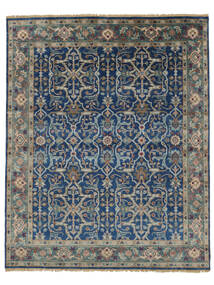 絨毯 オリエンタル ウサク インド 245X303 ダークグレー/ブラック (ウール, インド)