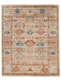 Usak Indisch Teppich 247X304 Braun/Orange Wolle, Indien Carpetvista