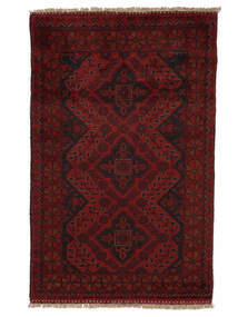 75X117 Tapis Afghan Khal Mohammadi D'orient Noir/Rouge Foncé (Laine, Afghanistan) Carpetvista