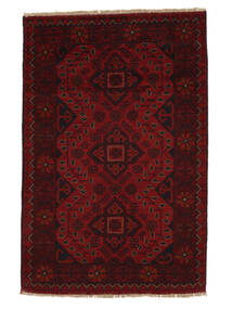 78X118 Afghan Khal Mohammadi Teppich Orientalischer Schwarz/Dunkelrot (Wolle, Afghanistan) Carpetvista