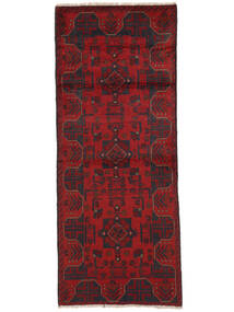 78X194 Tapis Afghan Khal Mohammadi D'orient De Couloir Rouge Foncé/Noir (Laine, Afghanistan) Carpetvista