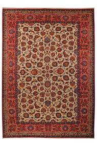  Isfahan Silk Warp Rug 277X392 Persian Wool Dark Red/Black Large