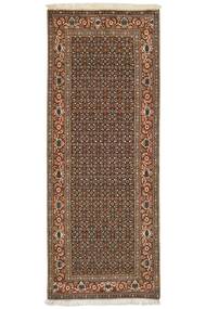 絨毯 オリエンタル タブリーズ 40 Raj 75X198 廊下 カーペット 茶色/ブラック (ウール, ペルシャ/イラン)