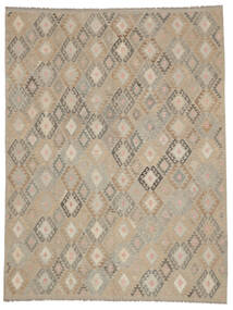  299X396 Kelim Afghan Old Stil Teppich Orange/Braun Afghanistan Carpetvista