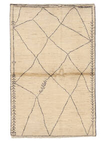  Berber Style Rug 96X150 Wool Beige/Orange Small Carpetvista