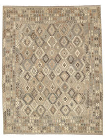 Tapete Oriental Kilim Afegão Old Style 309X395 Laranja/Castanho Grande (Lã, Afeganistão)
