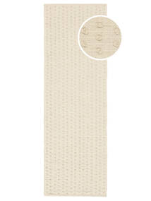  80X250 洗える 小 Bumblin 絨毯 - ナチュラルホワイト 綿