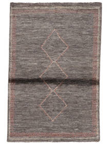  Berber Style Tapete 98X149 Lã Castanho/Preto Pequeno Carpetvista