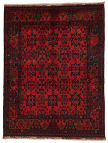  Orientalischer Afghan Khal Mohammadi Teppich 153X200 Schwarz/Dunkelrot Wolle, Afghanistan Carpetvista