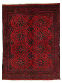 150X194 Afghan Khal Mohammadi Matta Orientalisk Svart/Mörkröd (Ull, Afghanistan) Carpetvista