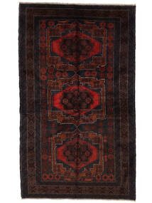 Baluch Rug Rug 140X230 Black/Dark Red Wool, Afghanistan Carpetvista