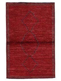  Contemporary Design Tapete 98X152 Lã Vermelho Escuro/Preto Pequeno Carpetvista