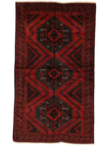 145X245 Beluch Vloerkleed Oosters Zwart/Donkerrood (Wol, Afghanistan) Carpetvista