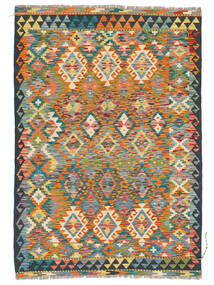  Kelim Afghan Old Style Matta 127X180 Svart/Grön Carpetvista