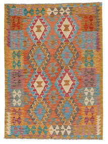  131X177 Small Kilim Afghan Old Style Rug Wool, Carpetvista