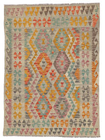 130X180 Kilim Afghan Old Style Rug Oriental Brown/Orange (Wool, Afghanistan) Carpetvista