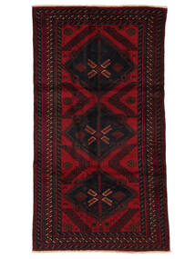Baluch Rug Rug 144X253 Black/Dark Red Wool, Afghanistan Carpetvista