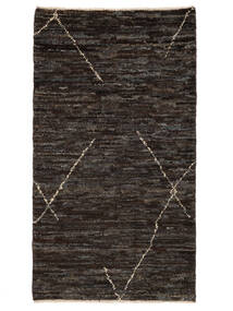 絨毯 Berber スタイル 69X115 ブラック (ウール, アフガニスタン)