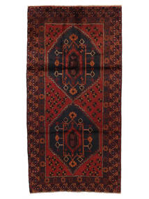 124X245 Beluch Matot Käytävämatto Matto Musta/Tummanpunainen Afganistan Carpetvista
