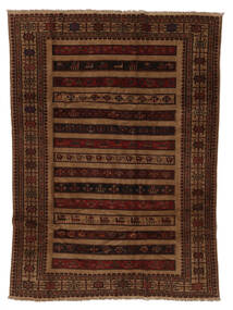 210X277 Belutsch Teppich Orientalischer Schwarz/Braun (Wolle, Afghanistan) Carpetvista