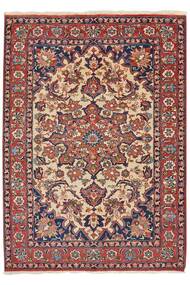  Isfahan Silke Renning 103X145 Persisk Ullteppe Mørk Rød/Brun Lite