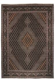 252X358 Tabriz 40 Raj Rug Oriental Black/Brown Large (Wool, Persia/Iran)