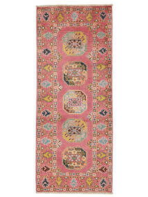  Orientalischer Kazak Fine Teppich 80X195 Läufer Braun/Rot Wolle, Afghanistan Carpetvista