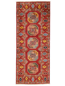  Kazak Fine Χαλι 82X199 Μαλλινο Σκούρο Κόκκινο/Πορτοκαλί Μικρό Carpetvista