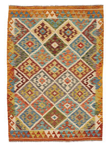  Kilim Afghan Old Style Rug 128X182 Brown/Orange Carpetvista