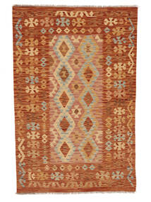 Tapete Oriental Kilim Afegão Old Style 130X197 Castanho/Vermelho Escuro (Lã, Afeganistão)