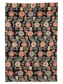  Kazak Fine Vloerkleed 192X287 Wol Zwart/Bruin Carpetvista