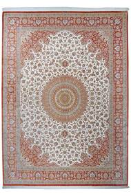  Oriental Qum Silk Rug 305X400 Brown/Grey Large Silk, Persia/Iran