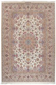 絨毯 オリエンタル イスファハン シルク 経糸 208X305 茶色/ベージュ (ウール, ペルシャ/イラン)