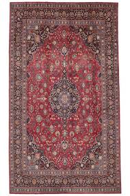Tapete Kashan 358X553 Vermelho Escuro/Preto Grande (Lã, Pérsia/Irão)