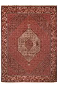 302X402 絨毯 オリエンタル ビジャー と シルク ダークレッド/ブラック 大きな (ウール, ペルシャ/イラン)