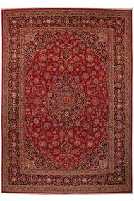 Tappeto Persiano Keshan 274X389 Rosso Scuro/Nero Grandi (Lana, Persia/Iran)