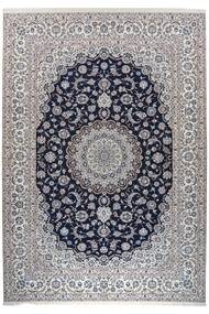 Nain 9La Teppich 259X369 Grau/Schwarz Großer Wolle, Persien/Iran