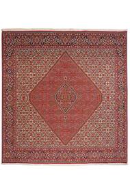 絨毯 ビジャー 201X208 正方形 ダークレッド/茶色 (ウール, ペルシャ/イラン)