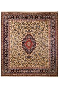  Keshan Rug 310X349 Persian Wool Brown/Black Large