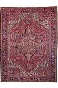 290X383 Heriz Teppich Orientalischer Dunkelrot/Schwarz Großer (Wolle, Persien/Iran)