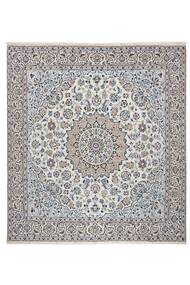 絨毯 ペルシャ ナイン 9La 195X210 正方形 グレー/ダークグレー (ウール, ペルシャ/イラン)