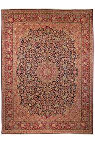Kerman Teppich 299X408 Dunkelrot/Braun Großer Wolle, Persien/Iran